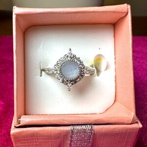 Bomb Party silver & grey ring size 7